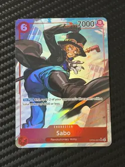 Sabo OP05-007 Holo Foil Alternate Art One Piece TCG Game Card NM - Image 1