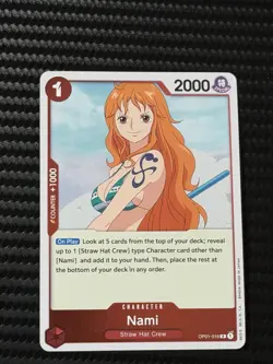 One Piece OP01-016 (NAMI) English Card RARE Romance Dawn CCG EN Foil Bandai TCG - Image 1