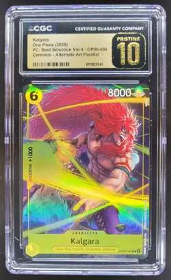2025 ONE PIECE CCG KALGARA ALT ART OP08-099 CGC 10 PRISTINE C PT - Image 1