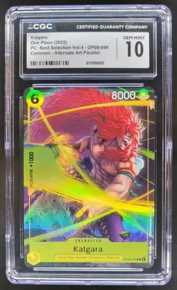 2025 ONE PIECE CCG KALGARA ALT ART OP08-099 CGC 10 D PT - Image 1