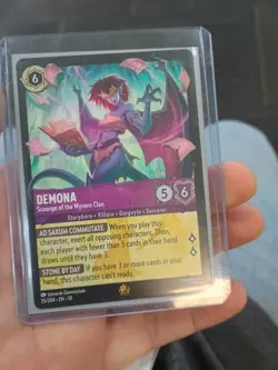 Disney Lorcana TCG Demona-Scourge of the Wyvern Clan 55/204 Gargoyles Card - Image 1