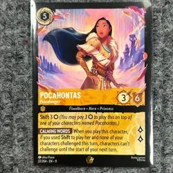 Disney Lorcana Winterspell Pocahontas Peacekeeper 22/204 Legendary NM/Mint - Image 1