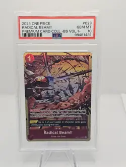 One Piece Card Game Radical Beam!! OP01-02 - Premium Best Selection - English NM - Image 1