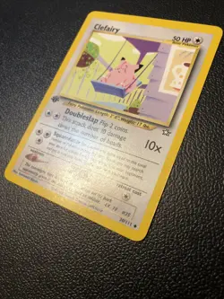 Clefairy 30/111 Neo Genesis 1st First Edition Pokemon Card In NM Condition - Image 3