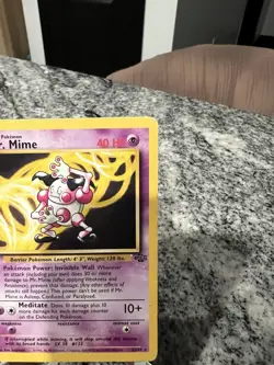 Pokemon TCG Mr. Mime Jungle Card 22/64 Unlimited HP - Image 3