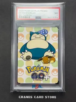 PSA 7 Pokemon Go Plus Snorlax Eevee Bic Camera collaboration promo card 2023 - Image 1