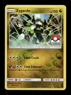 Pokemon League & Championship Cards #100/147 Zygarde Promo - Image 1