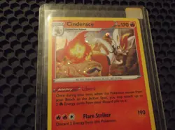 Pokemon Card Sword & Shield Cosmos SWIRL Promo 034/202 Cinderace NM/Mint 2020 - Image 2