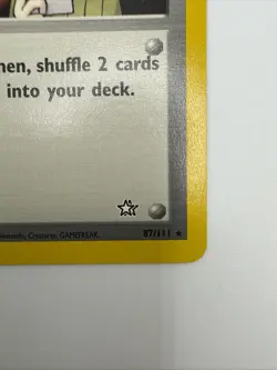 Mary 87/111 Neo Genesis Regular Rare Vintage Pokemon Card - Image 5