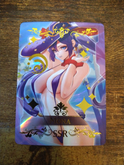 SSR Beautiful Waifu Card - Mona Swim - Goddess Story Genshin Impact FOIL - Image 1