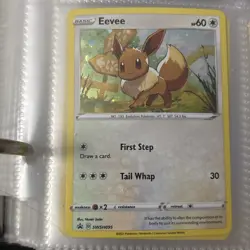 Eevee SWSH095 Black Star Promo Pokemon TCG Card 2020 Holo Rare NM - Image 1