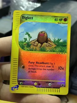 Diglett 106/165 Expedition 2002 Reverse Holo e-Series Pokemon Card TCG - Image 3