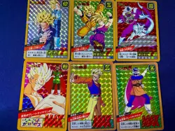 Dragon Ball Z Carddass MAX Holo Prism 6 Card Lot Power Level Gohan Japan - Image 1