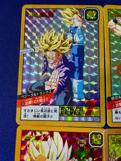 Dragon Ball Z Carddass MAX Holo Prism 6 Card Lot Power Level Gohan Japan - Image 3