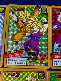 Dragon Ball Z Carddass MAX Holo Prism 6 Card Lot Power Level Gohan Japan - Image 4
