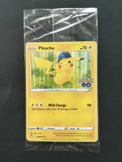 Pokemon/Pokemon GO Prerelease Pikachu Holo Foil Promo Card #028/078 Sealed - Image 1
