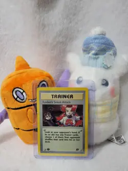 1995 Pokemon 1st Ed Rockets Sneak Attack Trainer Holo Card 16/82 LP+ - Image 1