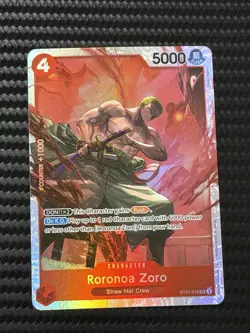 Roronoa Zoro - ST21-015 - SR Holo Foil One Piece Card Game NM - Image 1