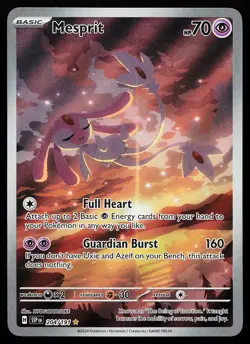Mesprit 204/191 Holo Illustration Rare Surging Sparks Pokemon Card - Image 1