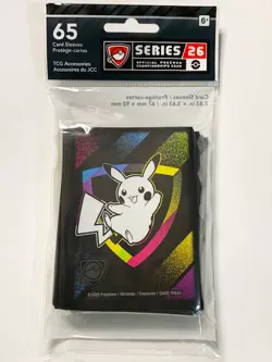 Play Pokemon Championship Series 26 - Pikachu Card Sleeves - Regional Exclusive - Image 1