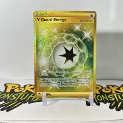 V Guard Energy 215/195 - Pokemon Silver Tempest Secret Rare Card - NM - Image 1