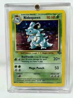 1999 Pokemon NIDOQUEEN 7/64 HOLO RARE Jungle CARD WOTC Wizard NM in Case VTG - Image 1