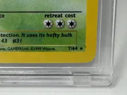 1999 Pokemon NIDOQUEEN 7/64 HOLO RARE Jungle CARD WOTC Wizard NM in Case VTG - Image 3