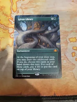Sylvan Library MTG Dominaria Remastered 441 Borderless - Image 1