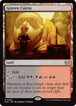 Graven Cairns 280 Near Mint Duskmourn House of Horror Commander DSC Magic MTG - Image 1