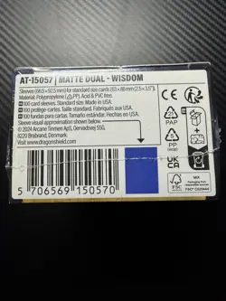 Dual Matte Wisdom 100 ct Dragon Shield Sleeves Standard Size - Image 3