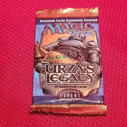 URZA'S LEGACY Sealed Booster Pack MTG MAGIC THE GATHERING Block English VTG nos - Image 1