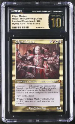 EDGAR MARKOV Innistrad Remastered Retro Frame Mythic CGC Pristine 10 MTG - Image 1