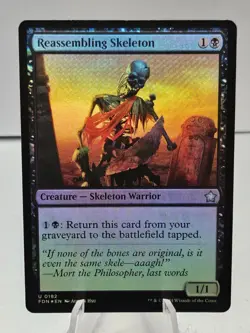 x1 Reassembling Skeleton FDN Foundations MTG 182 FOIL UNCOMMON M/NM 1x - Image 1