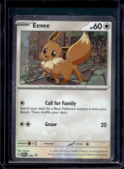 2023-25 Pokemon SV Black Star Promos SVP EN Eevee Cosmos Holo #200 - Image 1