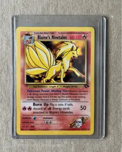 Blaine's Ninetales 21/132 - 2000 Pokemon Gym Challenge Set WOTC - Non Holo Rare - Image 3