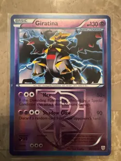 2013 Pokemon Plasma Storm Giratina Team Plasma Reverse Holo Rare 62/135 - Image 1