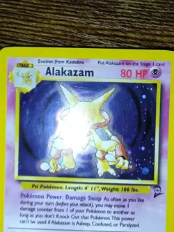 Pokemon Alakazam 1/130 Holo Rare Base Set 2 - Image 3
