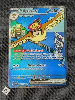 Pidgeot ex 225/197 - Obsidian Flames Illustration Rare Pokemon TCG NM - Image 1