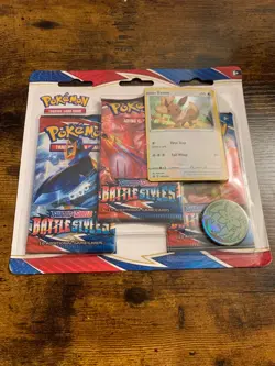 Pokemon TCG: Sword & Shield Battle Styles 3 Pack Blister (Eevee Promo) - Sealed - Image 1