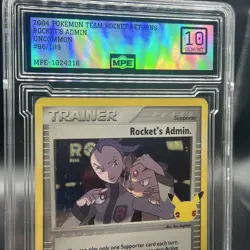 Pokemon TCG Rockets Admin 86/109 Celebrations Gem Mint 10!! - Image 3