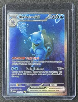 BLASTOISE EX 2023 POKEMON SV 151 #200/165 SPECIAL ILLUSTRATION RARE SIR - Image 1