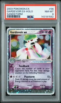 2003 POKEMON EX SANDSTORM #96 GARDEVOIR EX-HOLO PSA 8 - Image 1