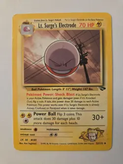 Pokemon Lt. Surge's Electrode 52/132 -Gym Challenge WOTC- Unlimited - Image 1