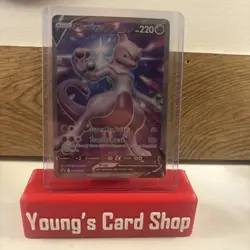 2022 Pokemon SWSH Black Star Promos Mewtwo V #SWSH229 - Image 1