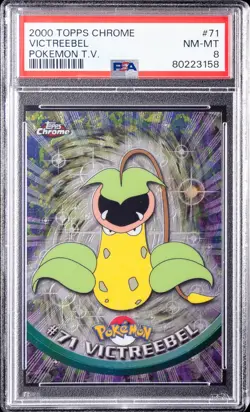 2000 TOPPS CHROME POKEMON T.V. #71 VICTREEBEL PSA 8 - Image 1