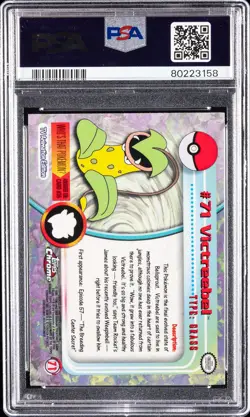2000 TOPPS CHROME POKEMON T.V. #71 VICTREEBEL PSA 8 - Image 2
