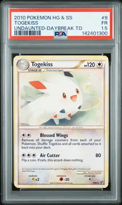 2010 POKEMON HEARTGOLD & SOULSILVER UNDAUNTED #9 TOGEKISS PSA 1.5 - Image 1