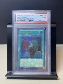 Yu-Gi-Oh! TCG Rare Value FOTB-EN033 1st Edition Ultimate Rare PSA 9 - Image 1