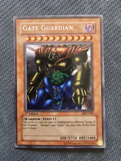 Yu-Gi-Oh! TCG Gate Guardian Metal Raiders MRD-E000 1st Edition Secret Rare - Image 1