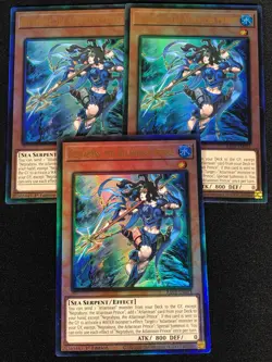 Yugioh Neptabyss The Atlantean Prince RA03-EN013 1ST ULTIMATE X3 (NM) - Image 1